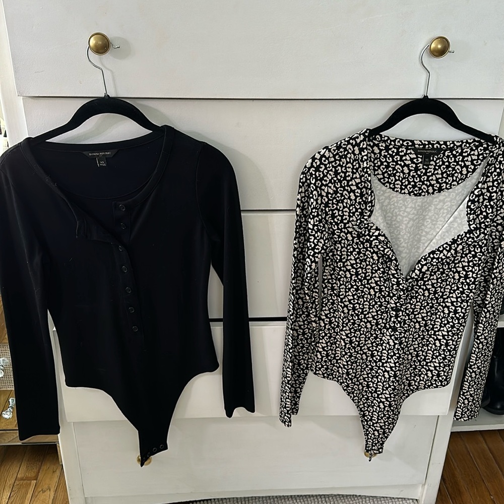 Two Banana Republic body suits